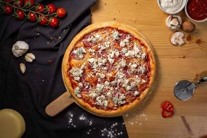 Four Cheese Salami Pizza