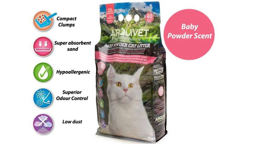 Natural Clumping Litter With Baby Powder Scent 5KG - AQ4216