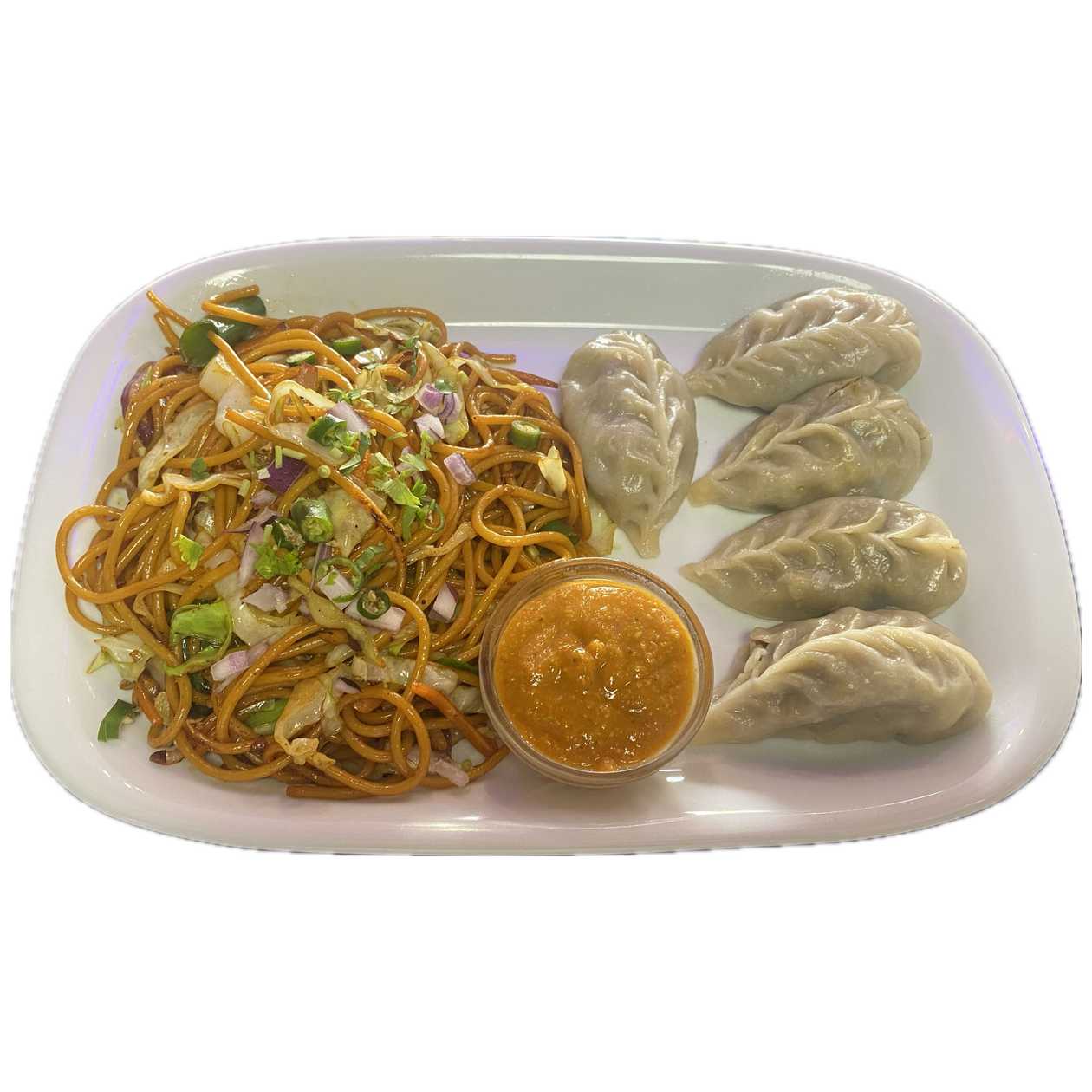 Veg Steam MoMo Veg Chowmein Combo