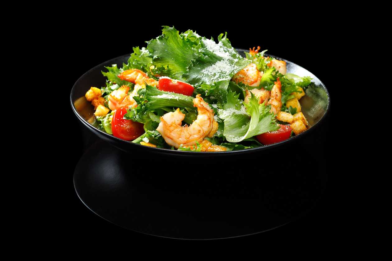 Caesar Salad with Shrimp