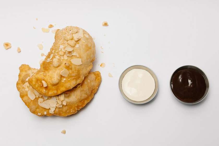 Banana + hazelnut + salted caramel