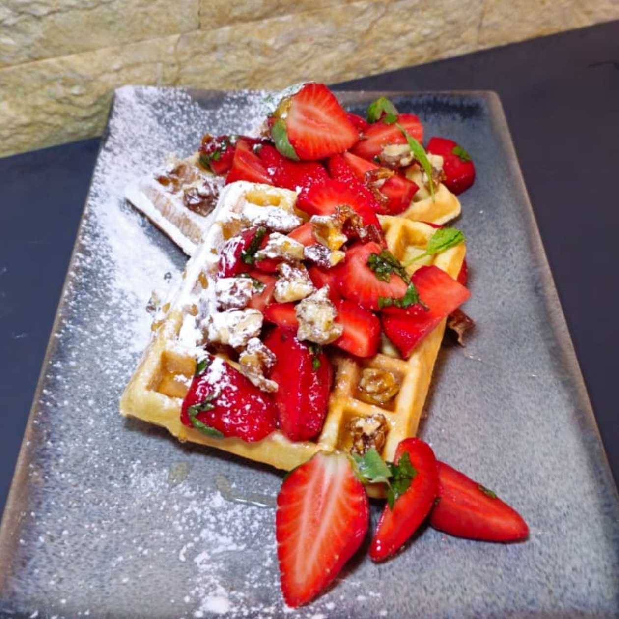 Honey berry waffles