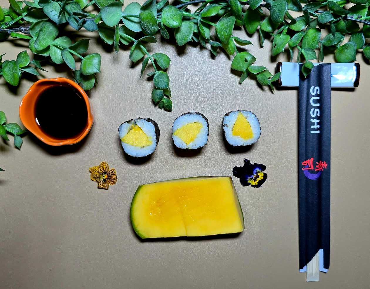 Mango Hosomaki (4 or 8 pieces)
