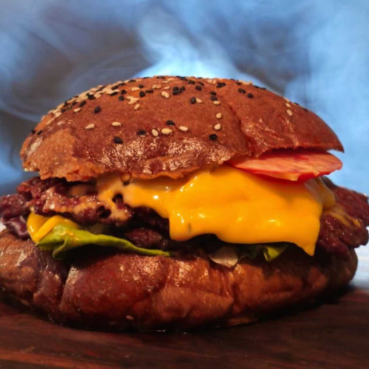 Spicy double cheeseburger