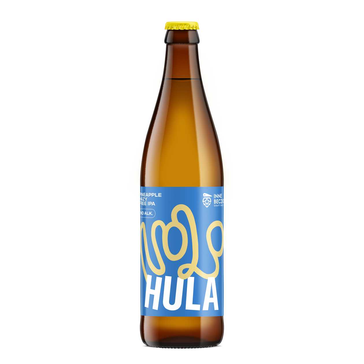 Piwo Bezalkoholowe Hula Hazy Pineapple IPA NoLo Inne Beczki 0.5l (expires soon)