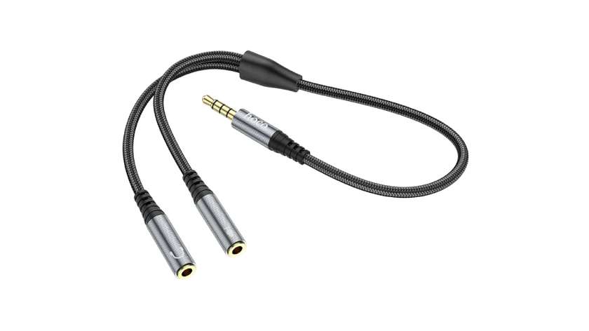 Hoco 2-in1 3.5 Audio Adapter Cable (UPA21)