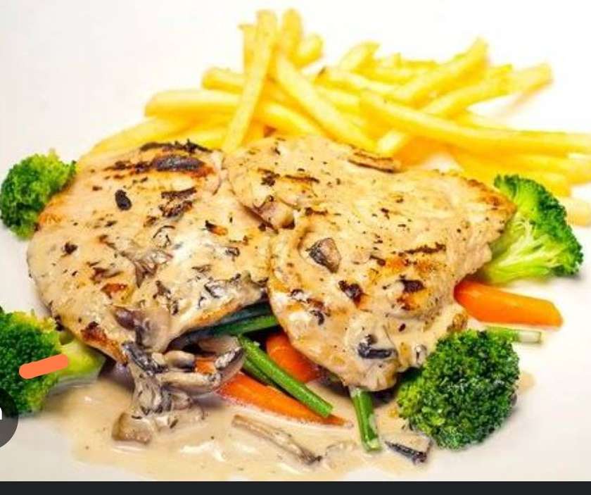 Grilled Chicken Mushroom