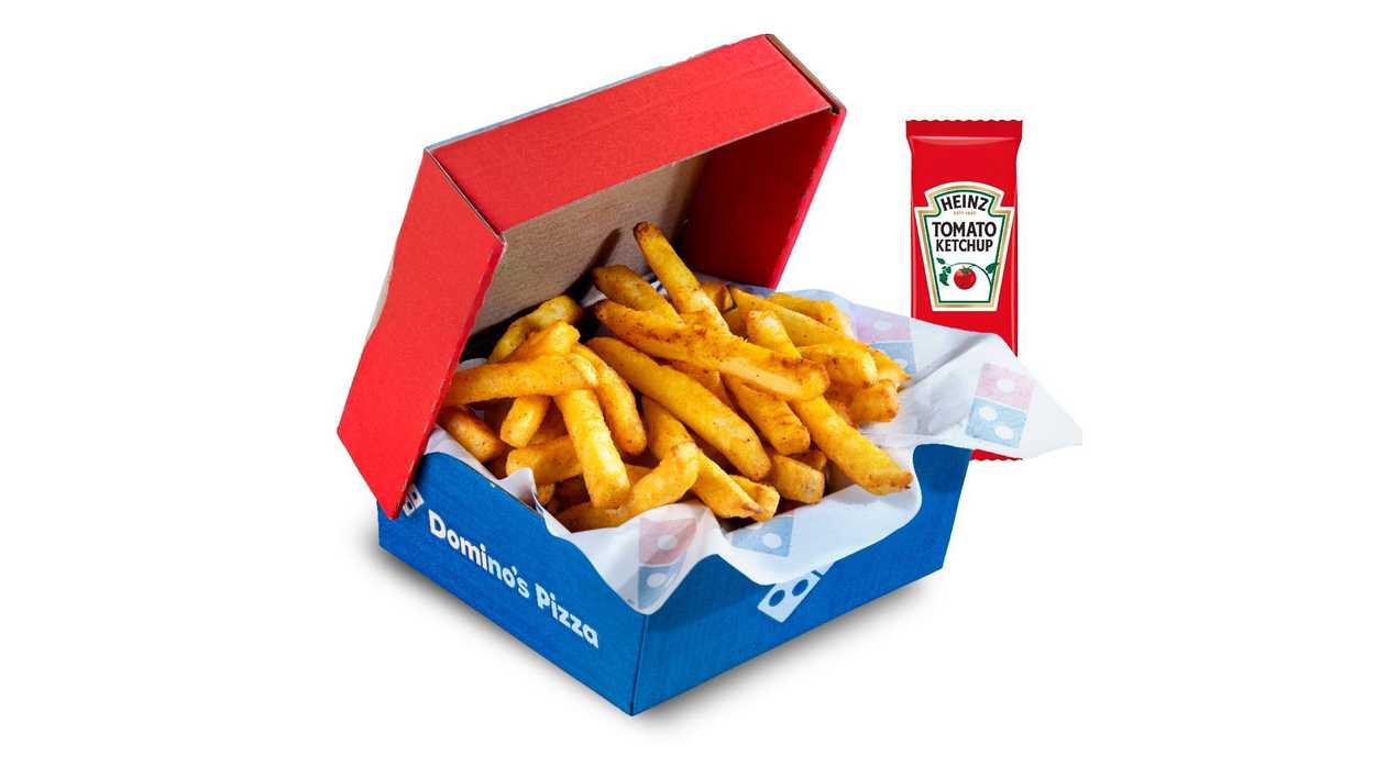 Frytki Box z ketchupem