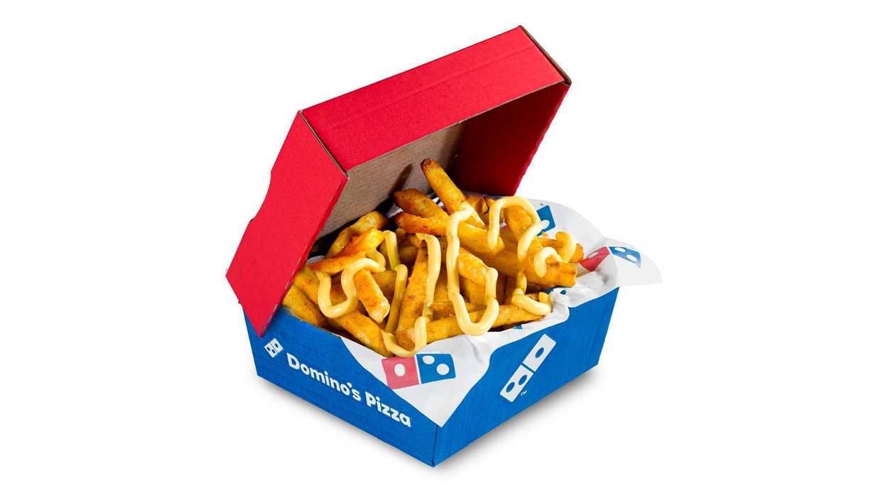 Frytki Box z sosem serowym