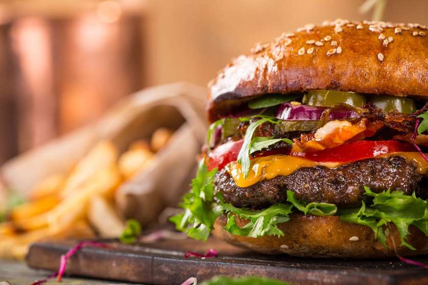 Jalapeno bacon burger menu