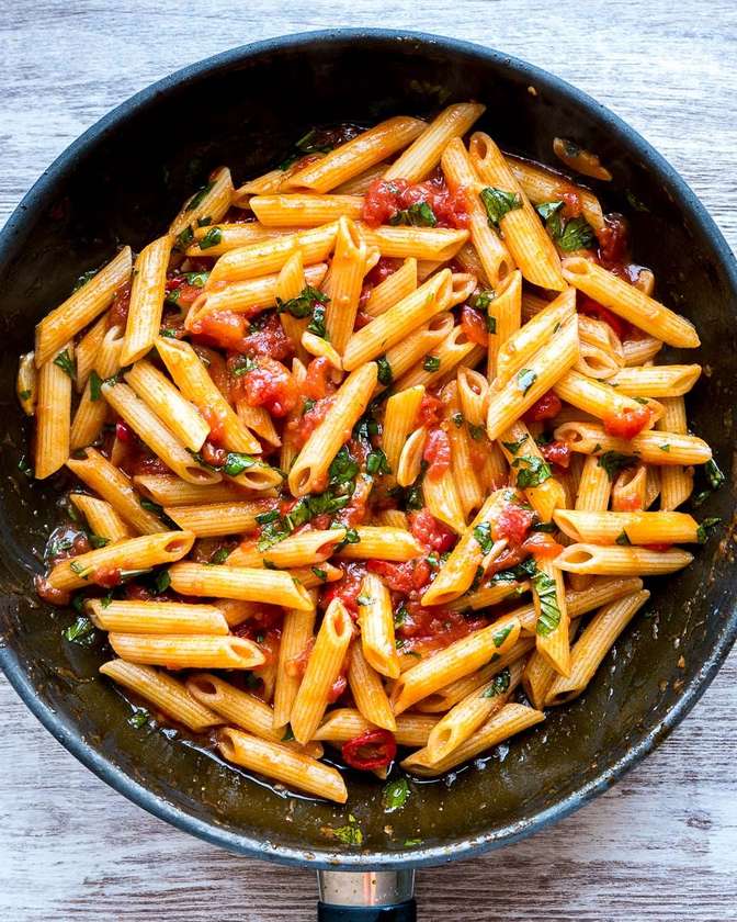 Penne Arrabiata .