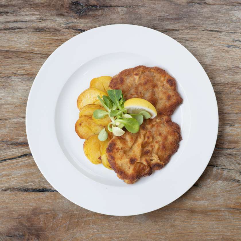 Fried Veal Schnitzel
