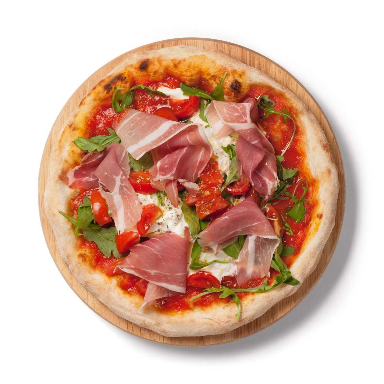 Prosciutto pizza