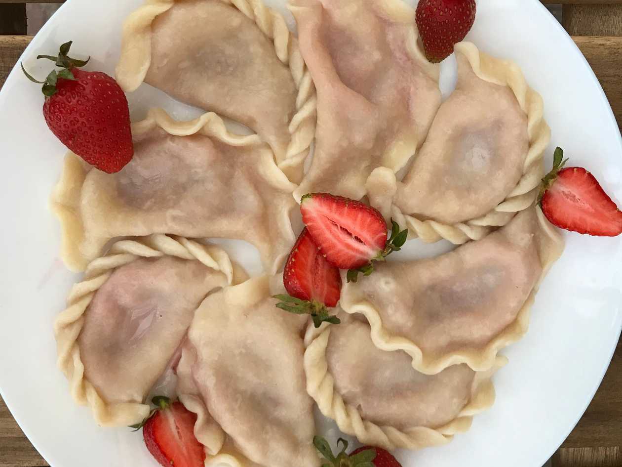 Pierogi z Truskawkami