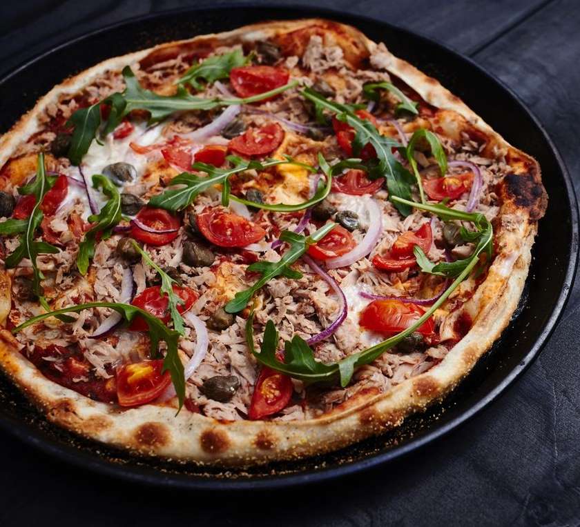Kebab pizza