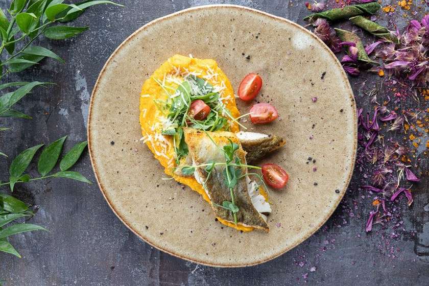 Tursafilee bataadipüree ja Chardonnay kastmega