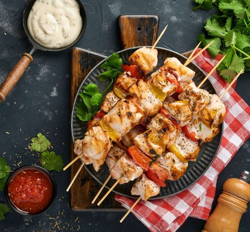 Chicken skewers