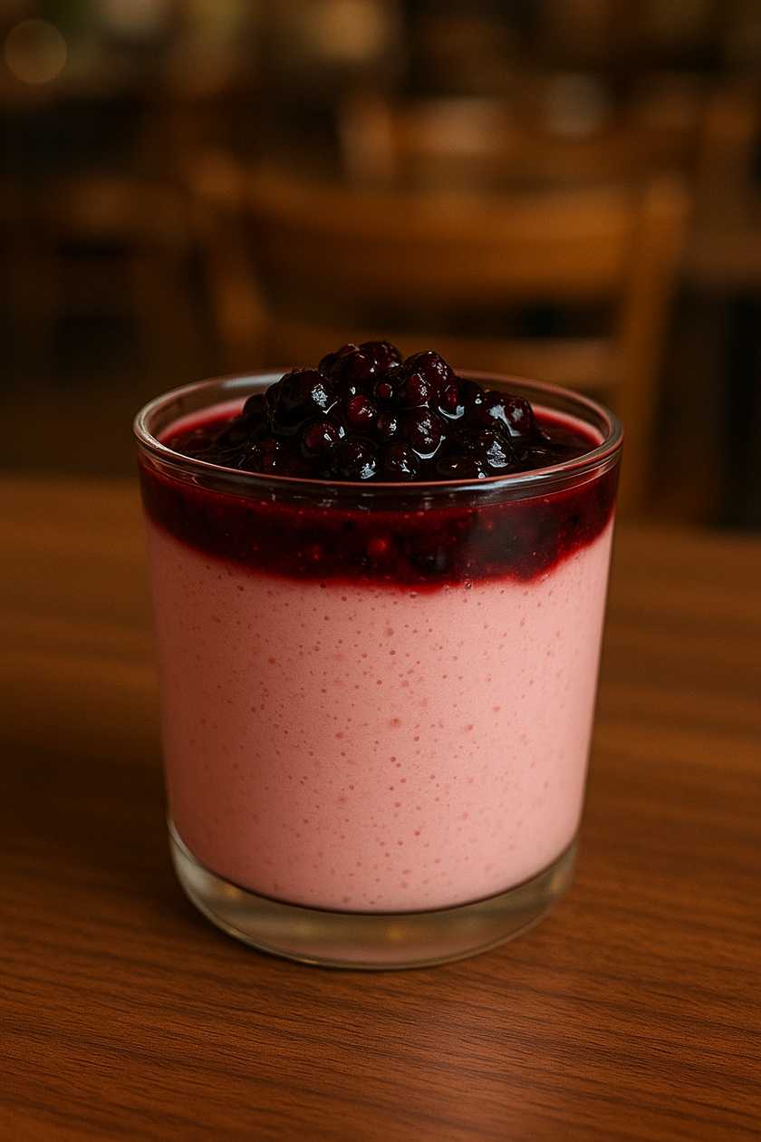 mousse de morango