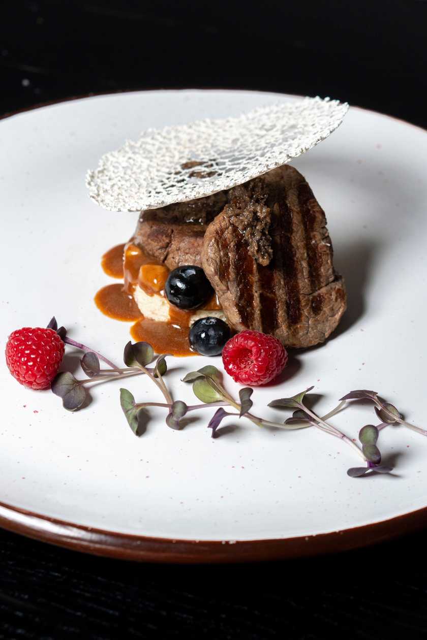 Veal Medallions with Pomegranate Sauce
