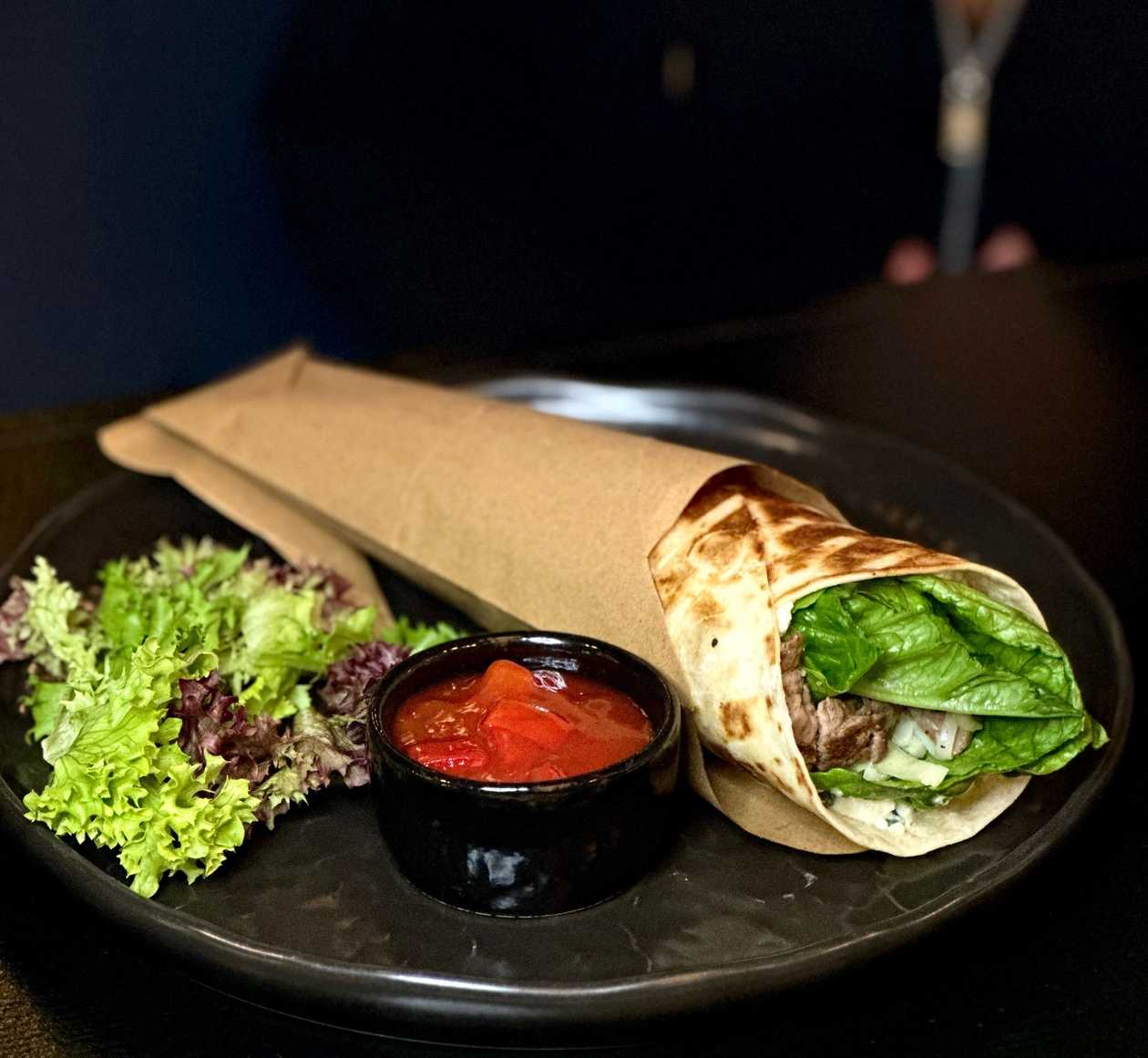 Tortillas with Veal and Pepper Salsa