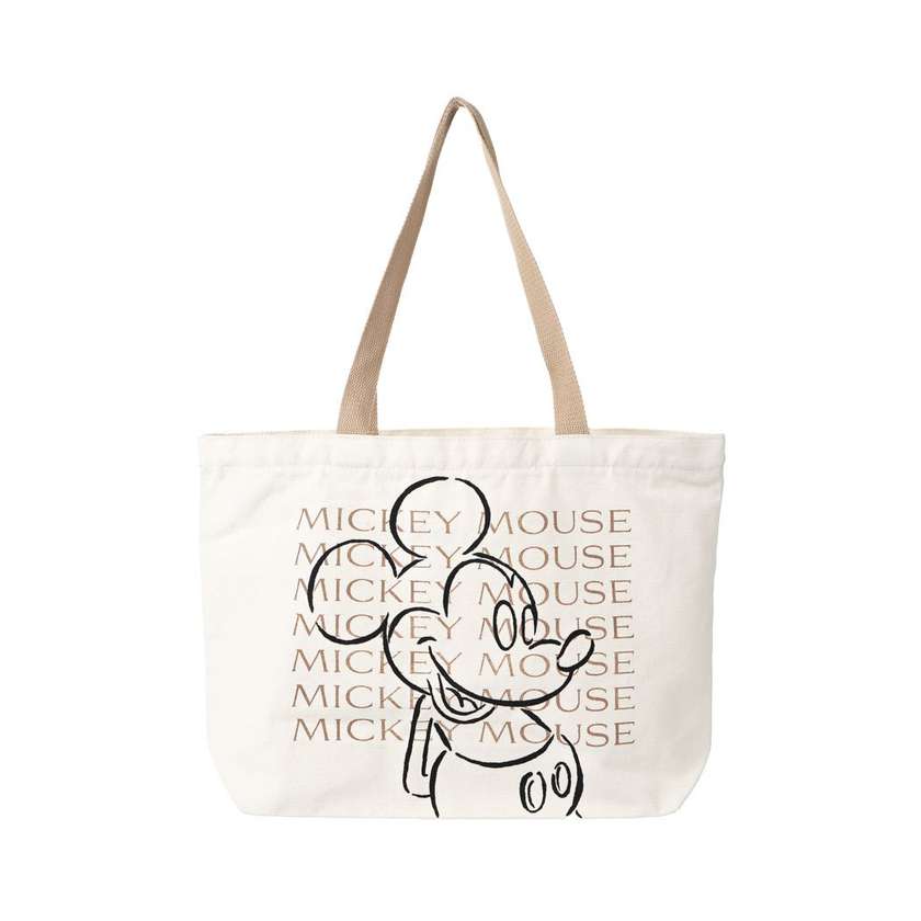 Disney Mickey Mouse Collection Shopping Bag(Khaki)