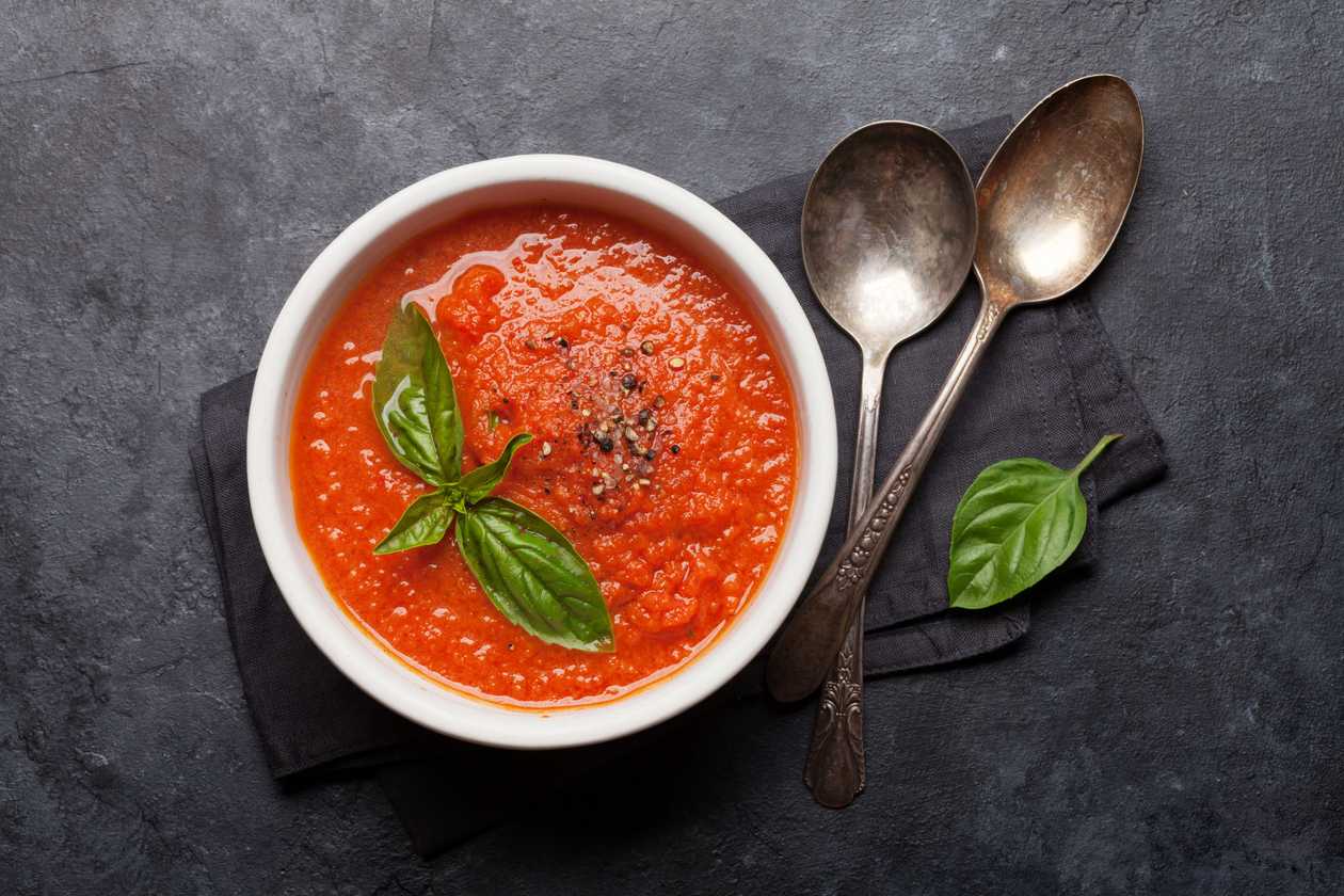 Gazpacho with Shrimp and Scallop