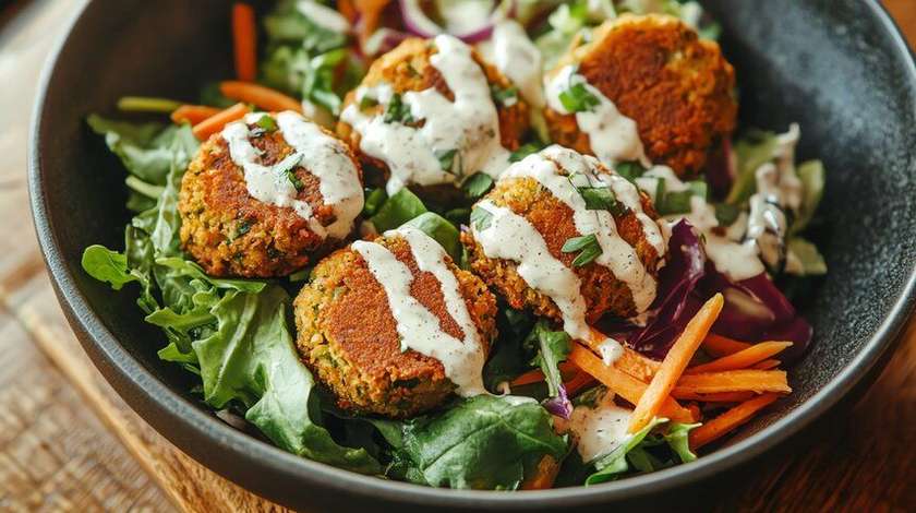 Halloumi / Falafel Plate