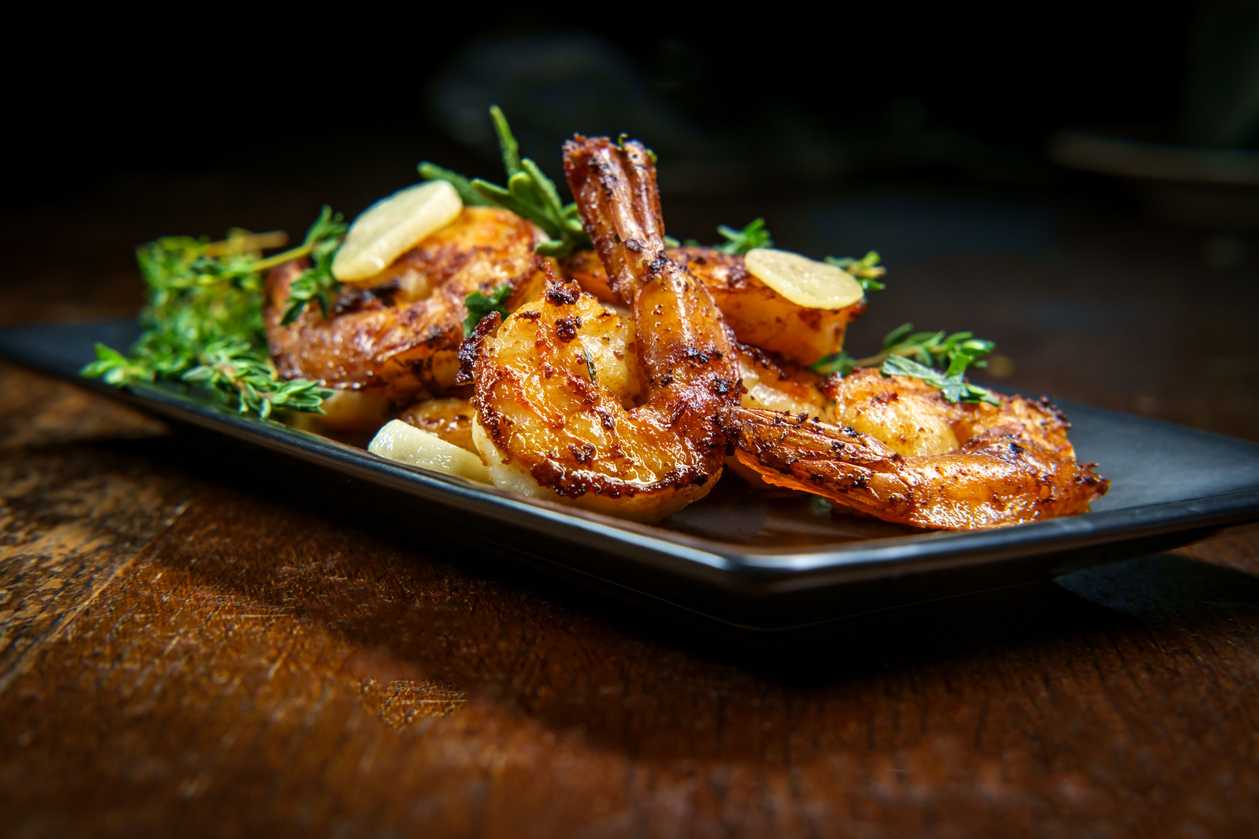 Tiger Prawns Flambé