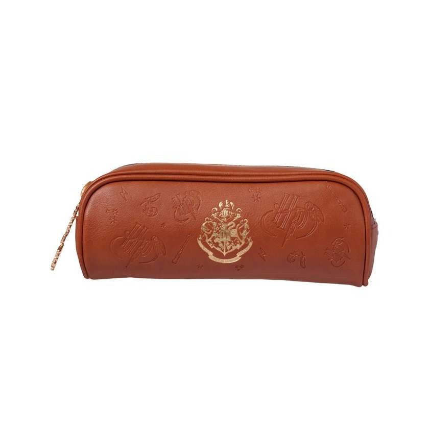 Harry Potter Embossed Gold-Stamping Stationery Case (Brown)