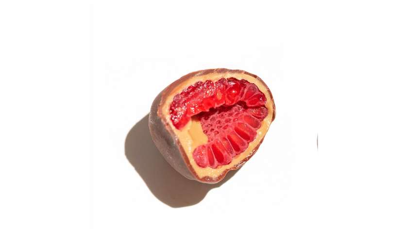 Frozen Raspberry in Chocolate - 50 g