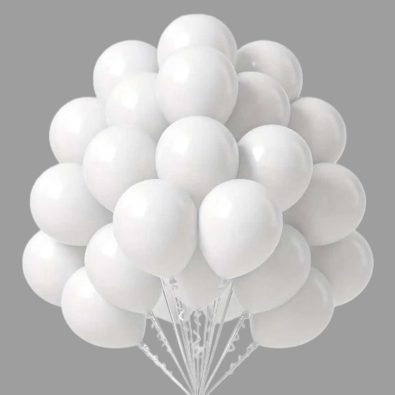 Balon biały 1 szt