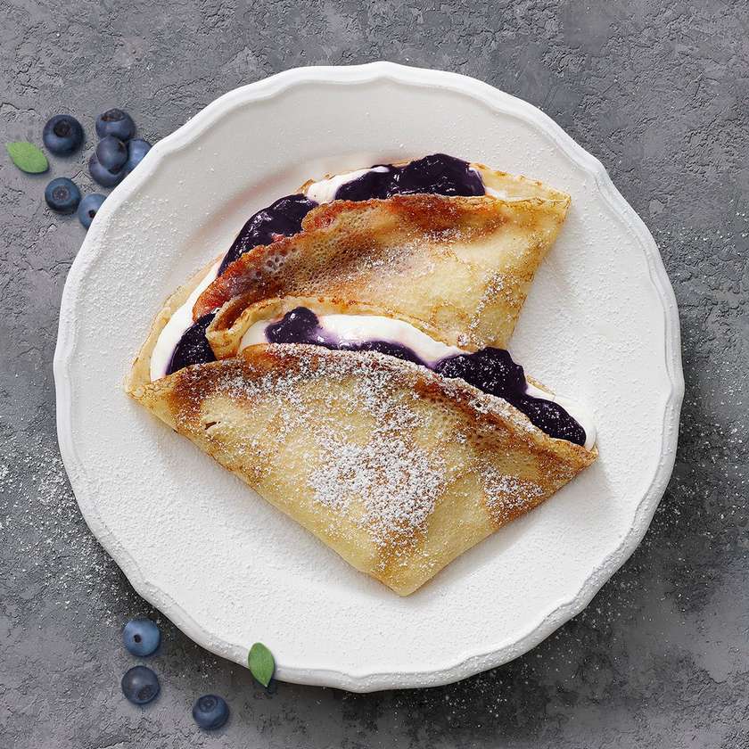 Palačinka borůvka s mascarpone