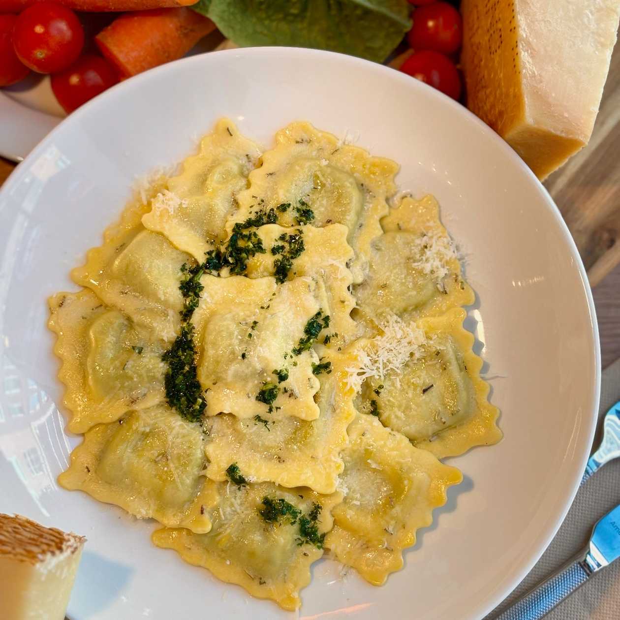 Ravioli con funghi porcini