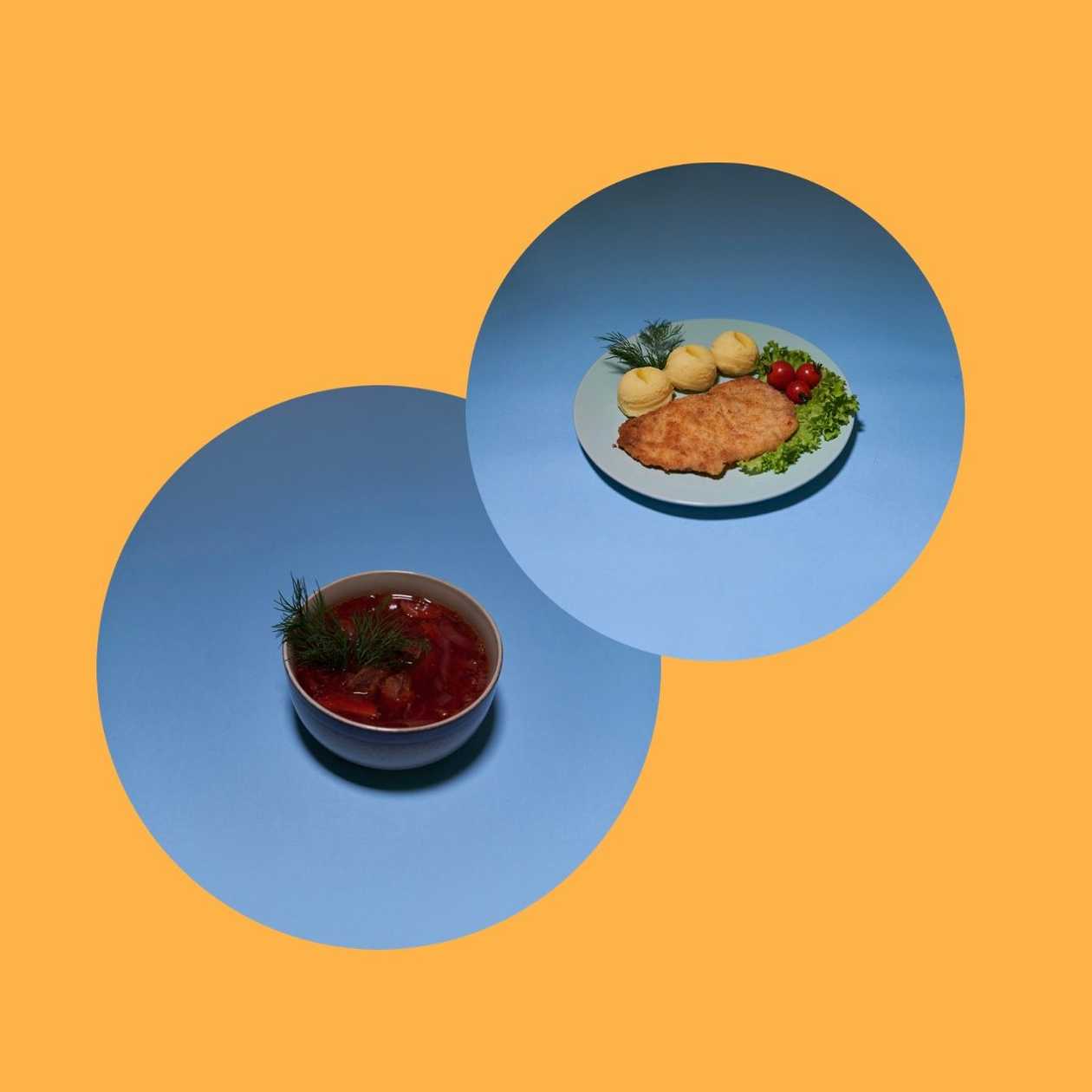 Zupa do wyboru + Kotlet schabowy  z kurczaka z dodatkiem do wyboru