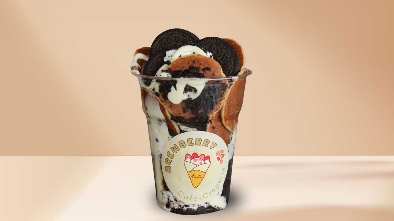 Cookies n Cream Mini Pancake Cup