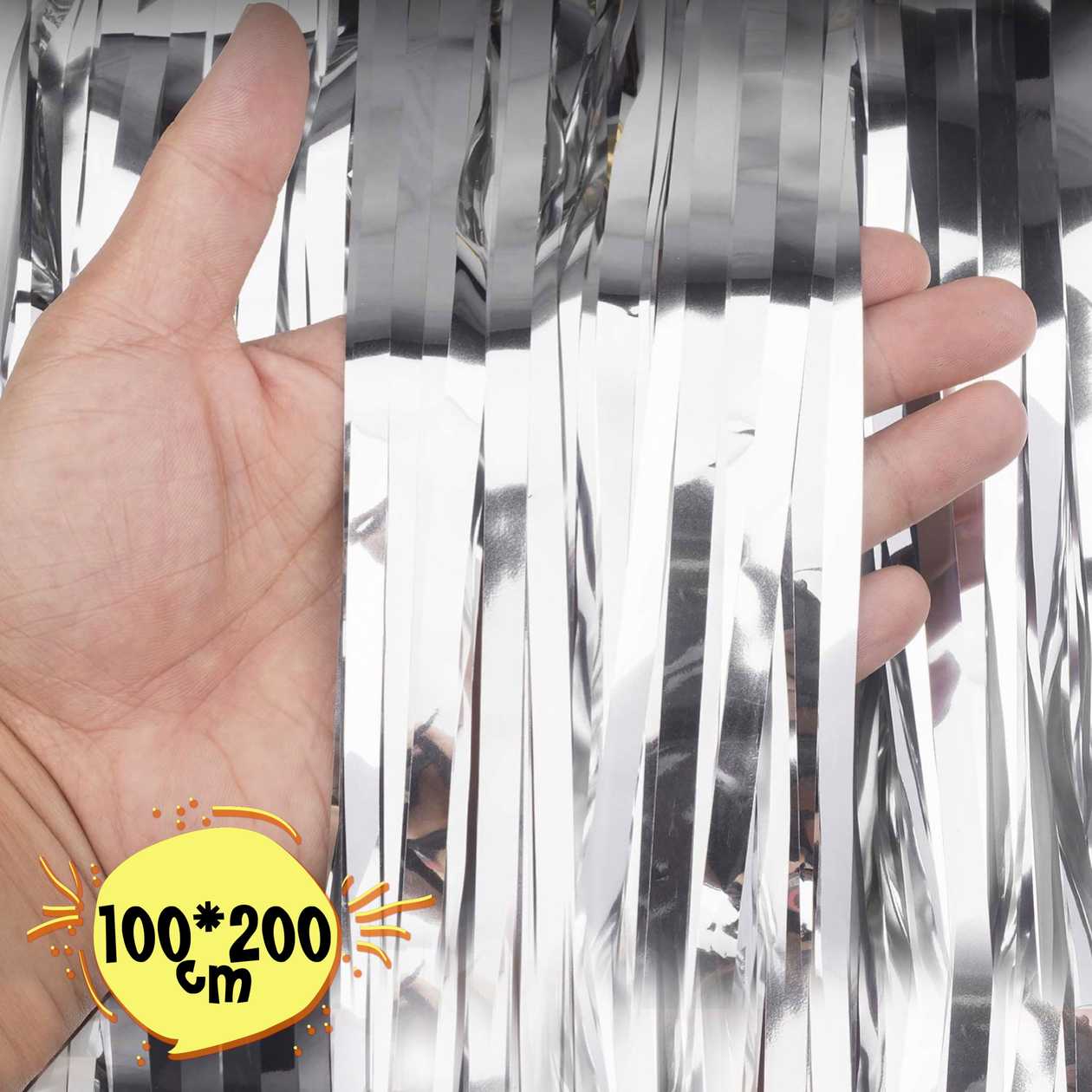 Rain curtain, silver