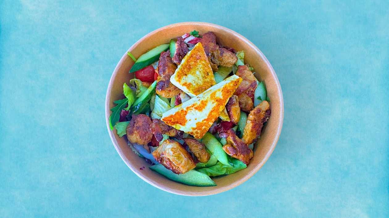 Chicken & Halloumi Bowl