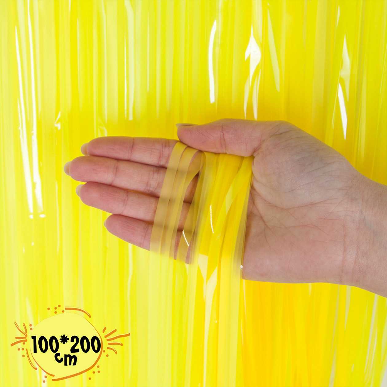 Rain curtain, yellow