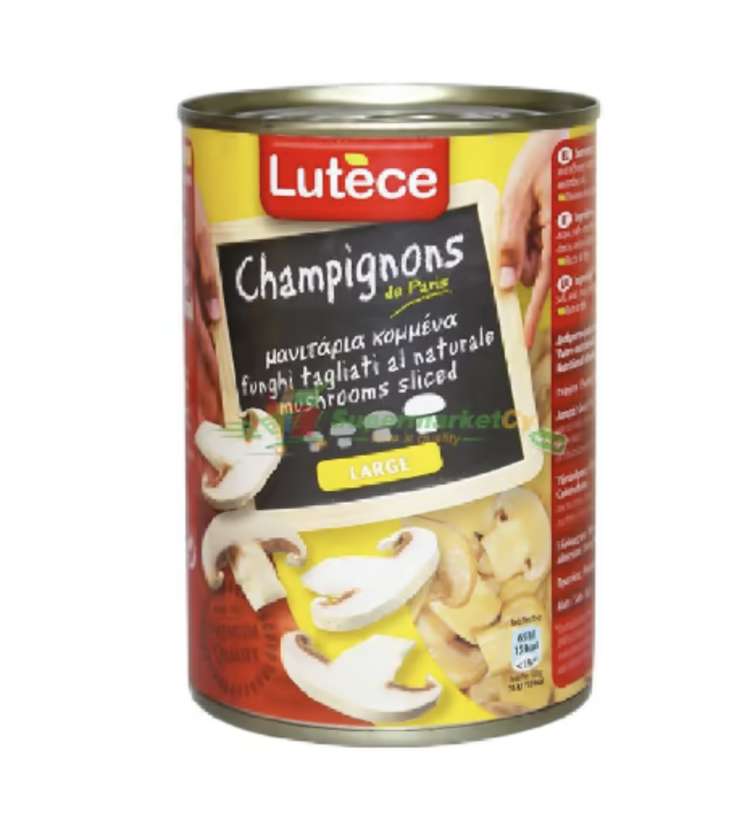 LUTECE MUSHROOMS SLICED 400gr
