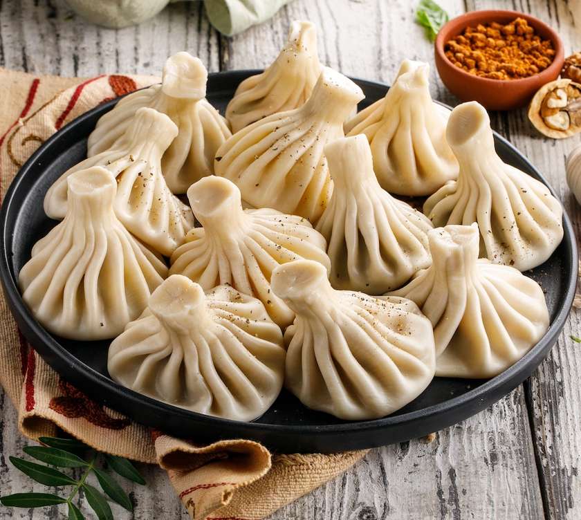 5 pieces of Khinkali with cheese and nadugi
