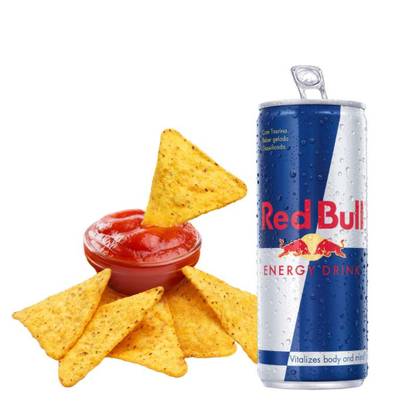 Nachos com Red Bull