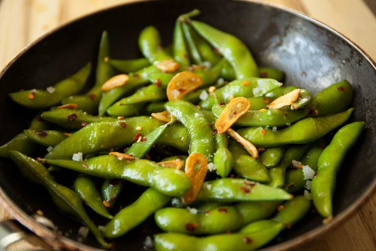 Edamame usturoi si parmezan 250g