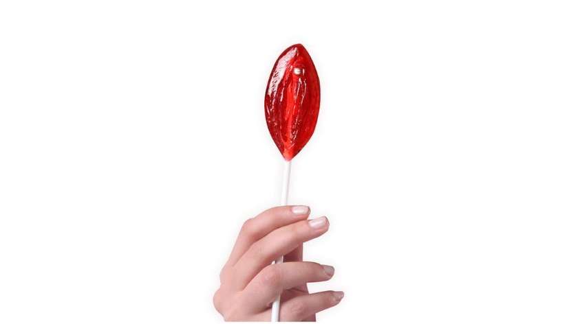 Strawberry Vulva Lollipop