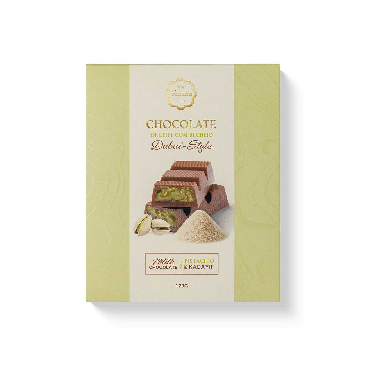 Chocolate de Leite com recheio Dubai Style