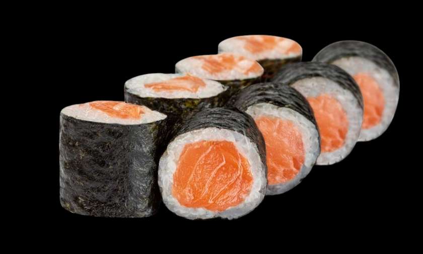 Smoked Salmon Maki Roll