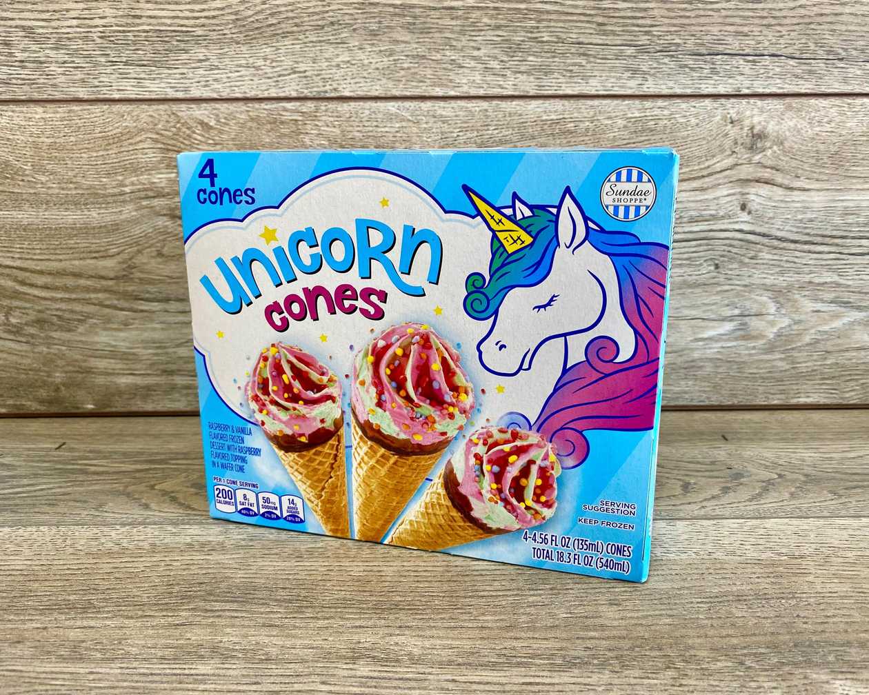 Saldējums Unicorn Cones Raspberry [ 4x135ML ]
