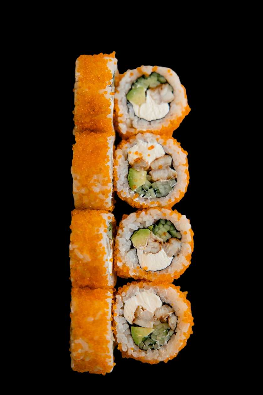 Philadelphia Roll with Eel and Caviar