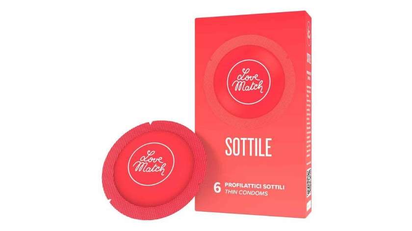 Love Match Thin Condoms, X 6