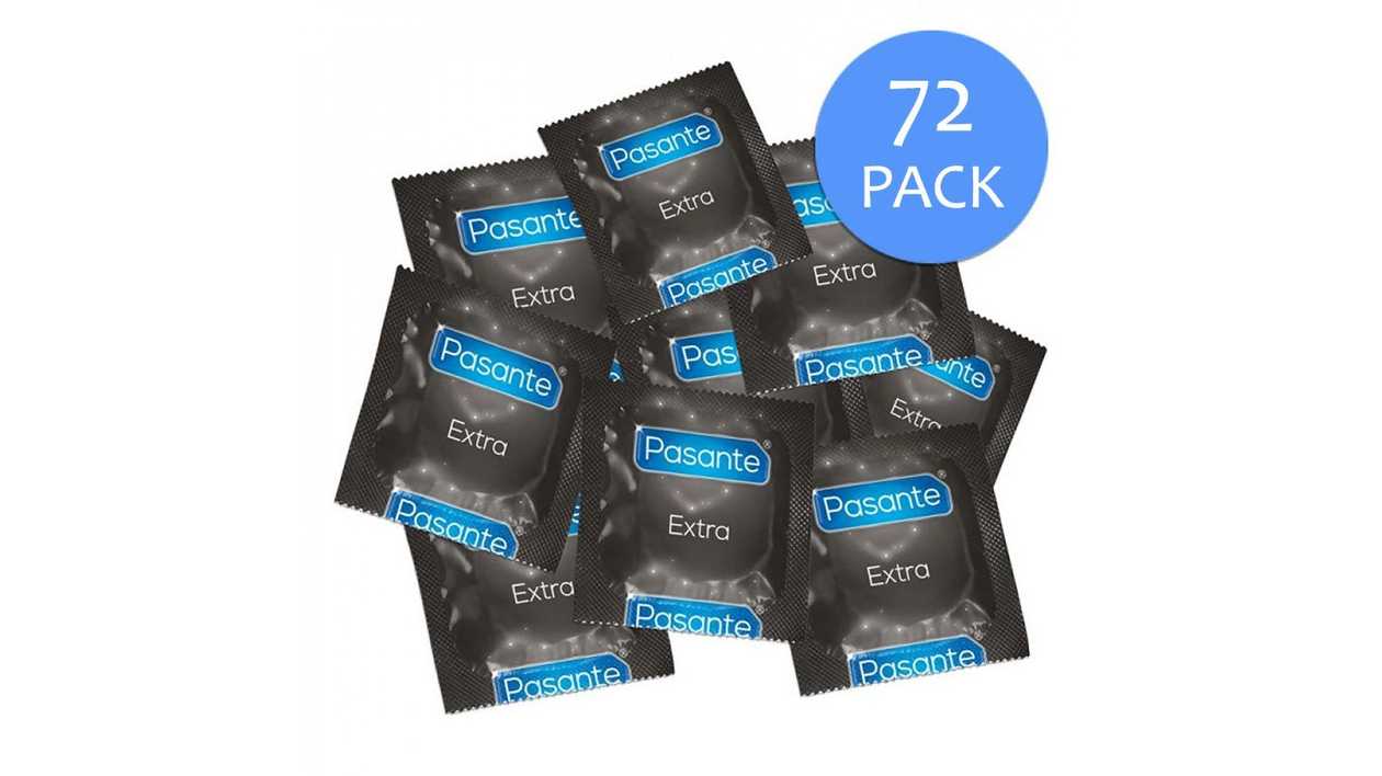 Pasante Extra Safe Condom Saver Bundle, X 72