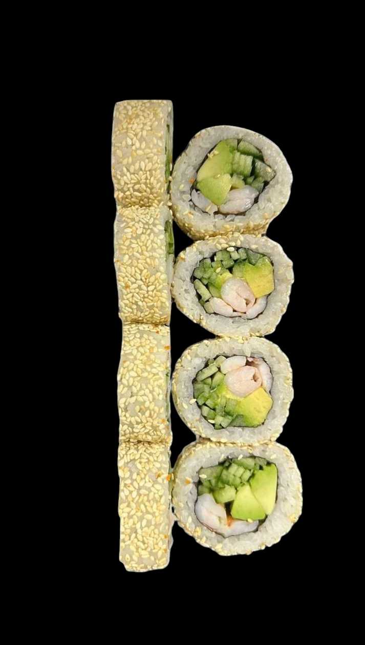 California roll in sesame with shrimp